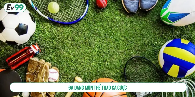 Đa dạng môn thể thao cá cược
