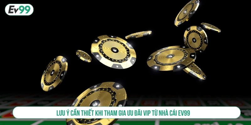 Lưu ý cần thiết khi tham gia ưu đãi VIP từ nhà cái EV99