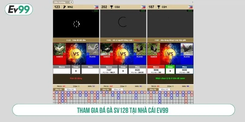 Tham gia đá gà SV128 tại nhà cái EV99