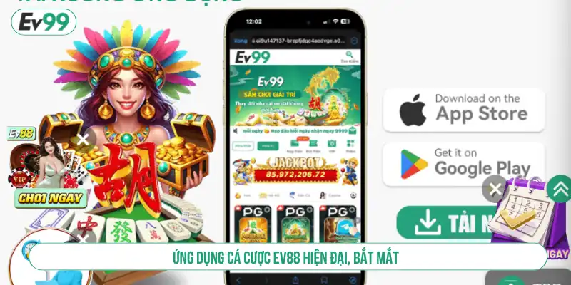 Ứng dụng EV99 thiết kế hiện đại 